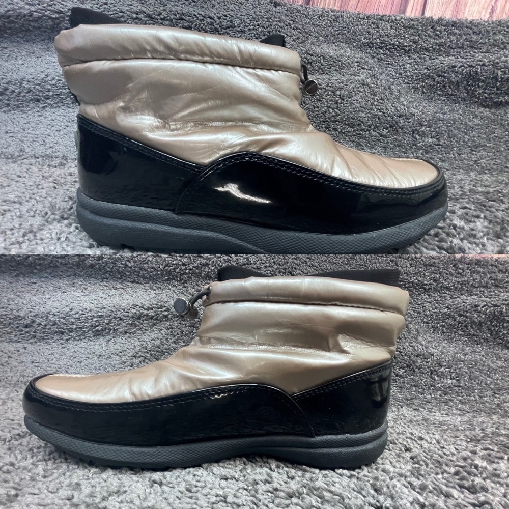 Sporto Tracy pull on waterproof elastic drawstring winter bootie women’s size 9W - Picture 3 of 17